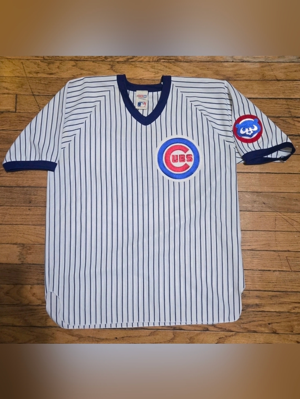 vtg 80s CCM XL Chicago Cubs Home MLB Baseball jersey #5